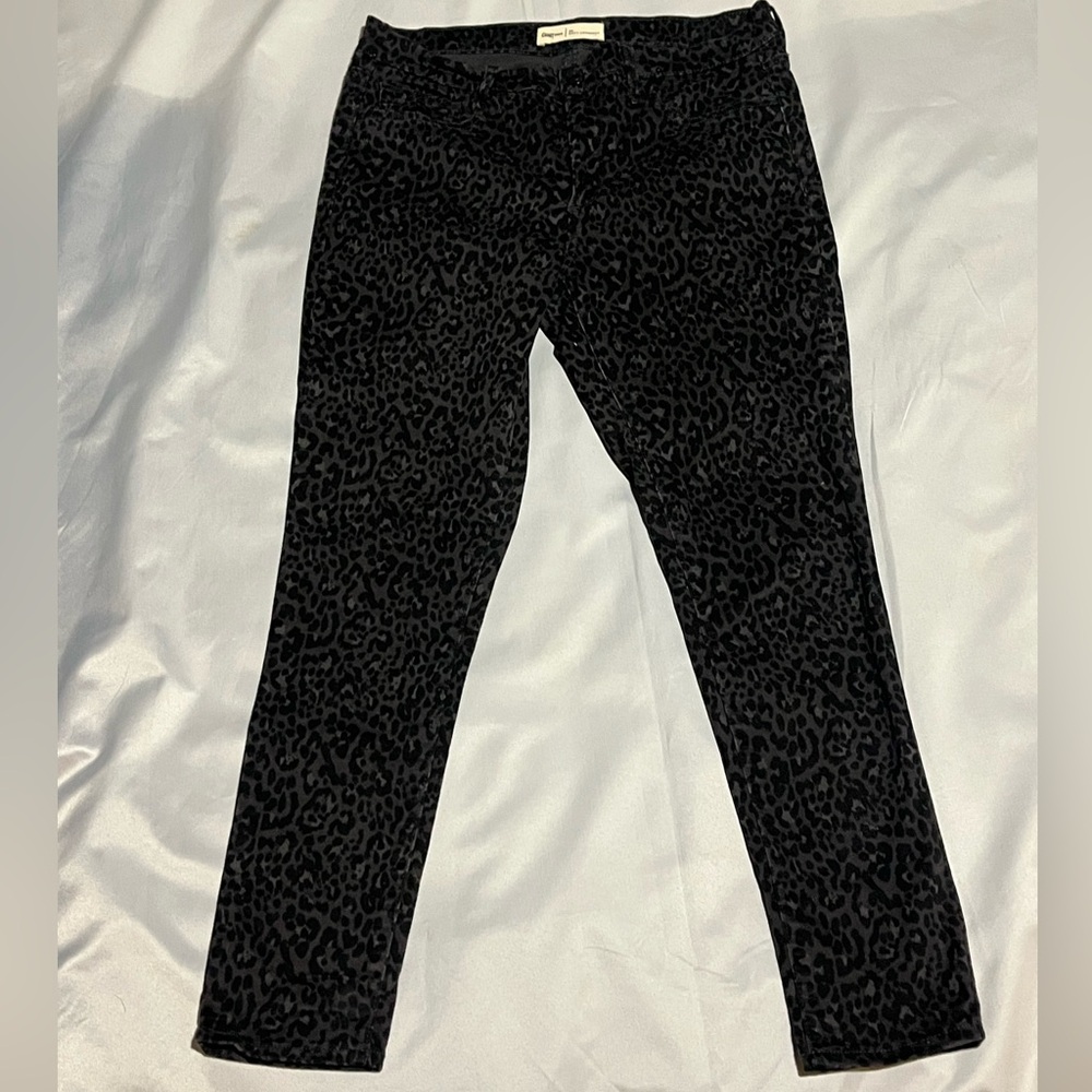 GAP Black Leopard Print Skinny Jeggings